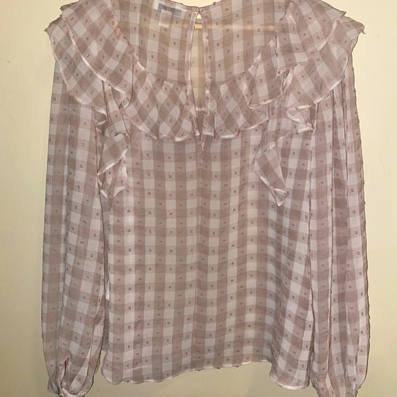 TOPSHOP Sheer Mesh Loose Top - Picture 2 of 2